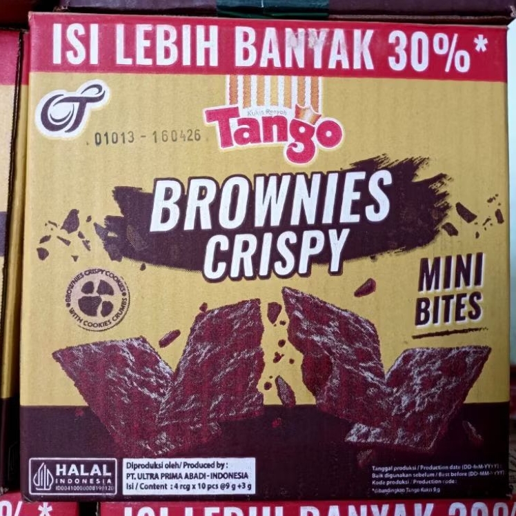 

TANGO BROWNIES CRISPY | 1 KARTON ISI 40PCS