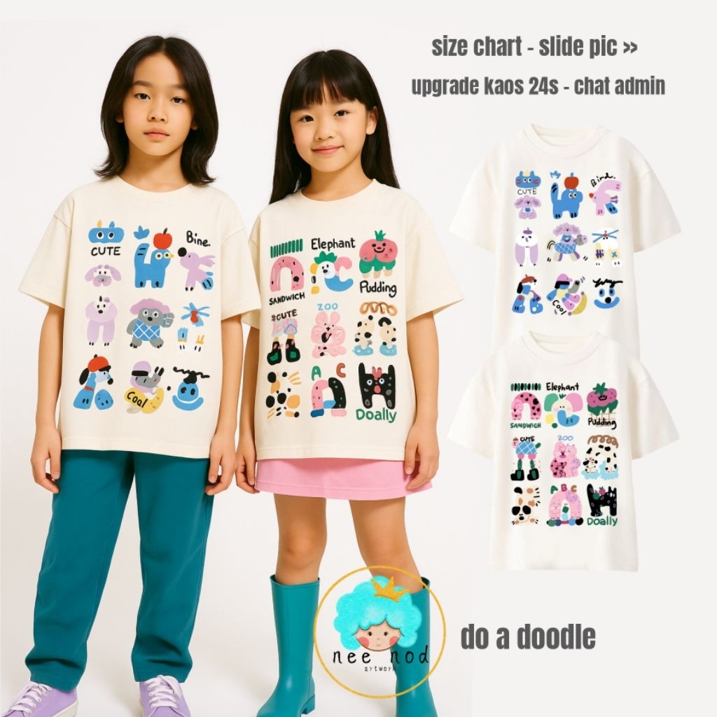Kaos Anak Full Warna, Full Ceria Kaos Anak Oversize Lucu – Gaya Korea