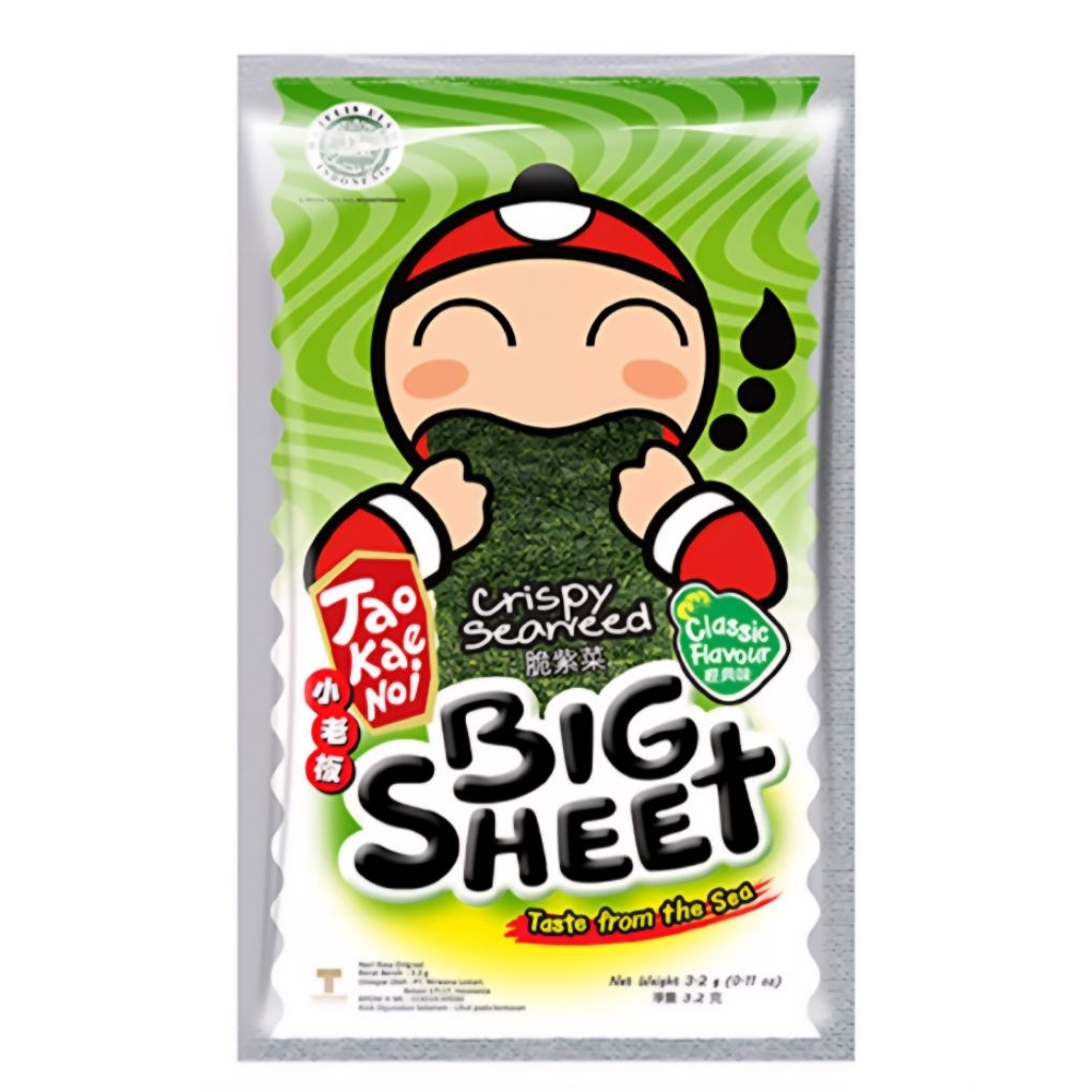 

Tao Kae Noi Big Sheet Crispy Seaweed 4gram