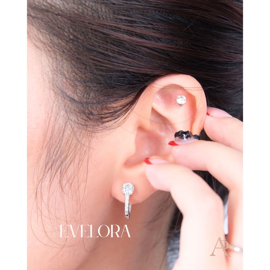 {ARVEE} - EVELORA EARRING | ANTING MOISSANITE MOISSANITE PREMIUM PERHIASAN MOISSANITE ANTING WANITA 