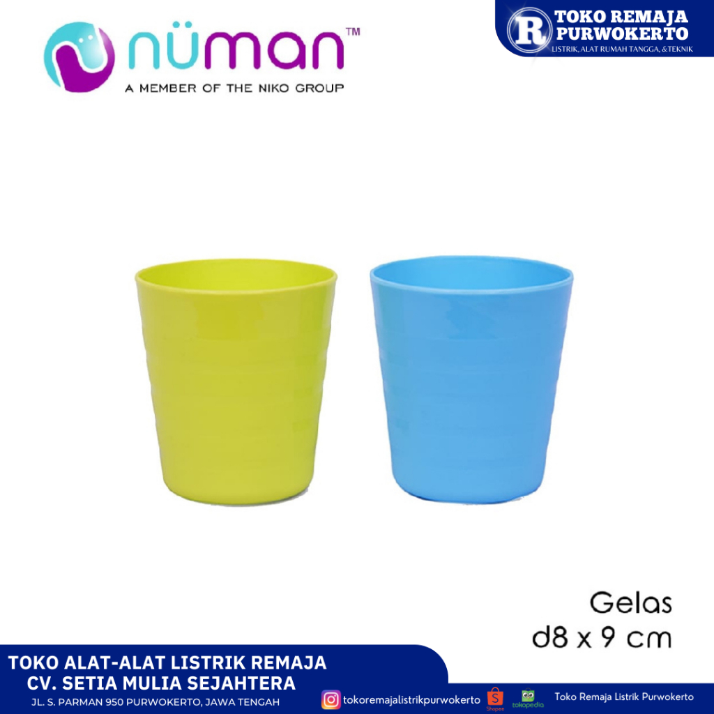 Gelas Plastik 300ml Numan
