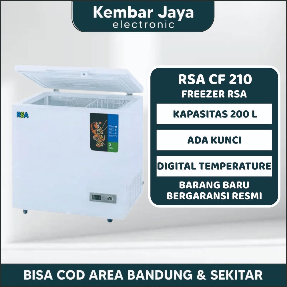 CHEST FREEZER RSA By GEA CF 210 Cooler Box 199 Liter Low Watt