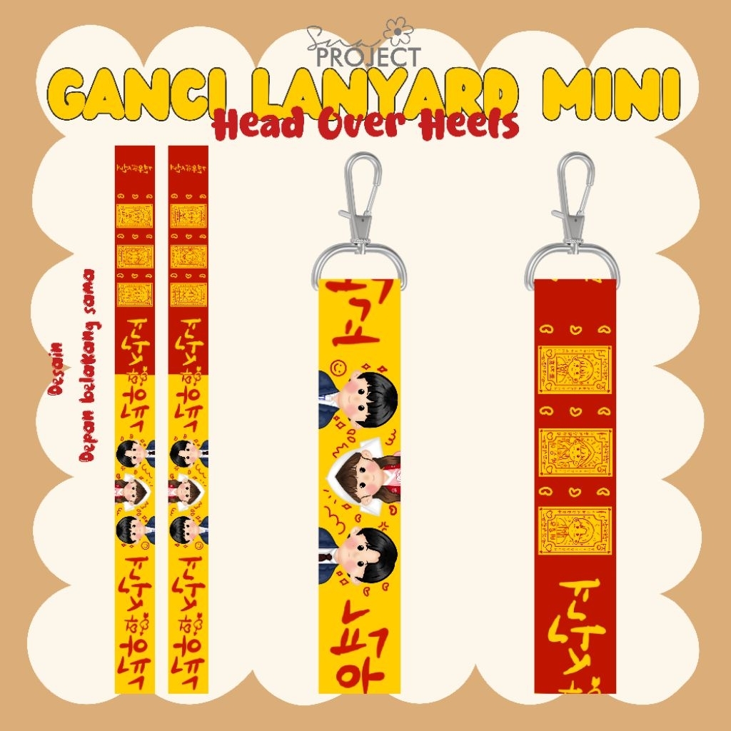 

GANTUNGAN KUNCI LANYARD MINI DRAKOR HEAD OVER HEELS