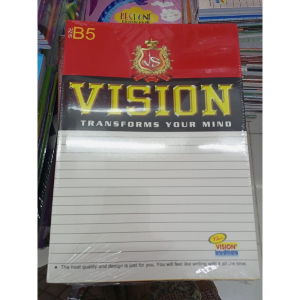 

Buku tulis boxy VISION 42 lembar (1pack isi 6 buku)