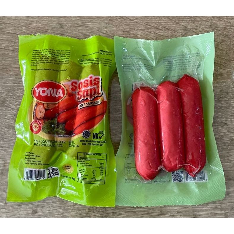 

Sosis Sapi Yona isi 3 Pcs