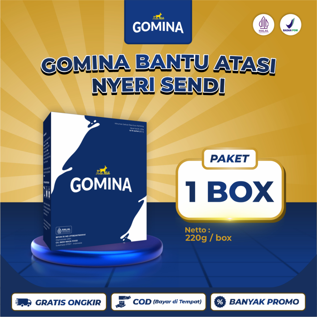 

wadistroalip Gomina - Susu Nyeri Sendi Formulasi Baru Dengan Spirulina Biru