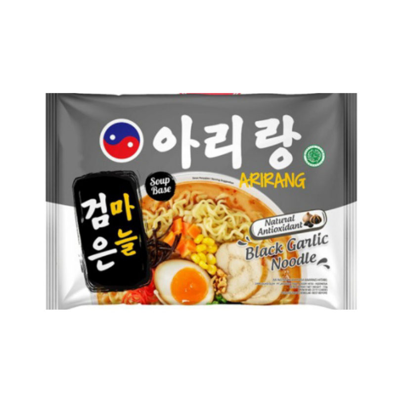 

Arirang Black Garlic Noodle / Mi Instan Kuah Rasa Bawang Hitam 105 Gr