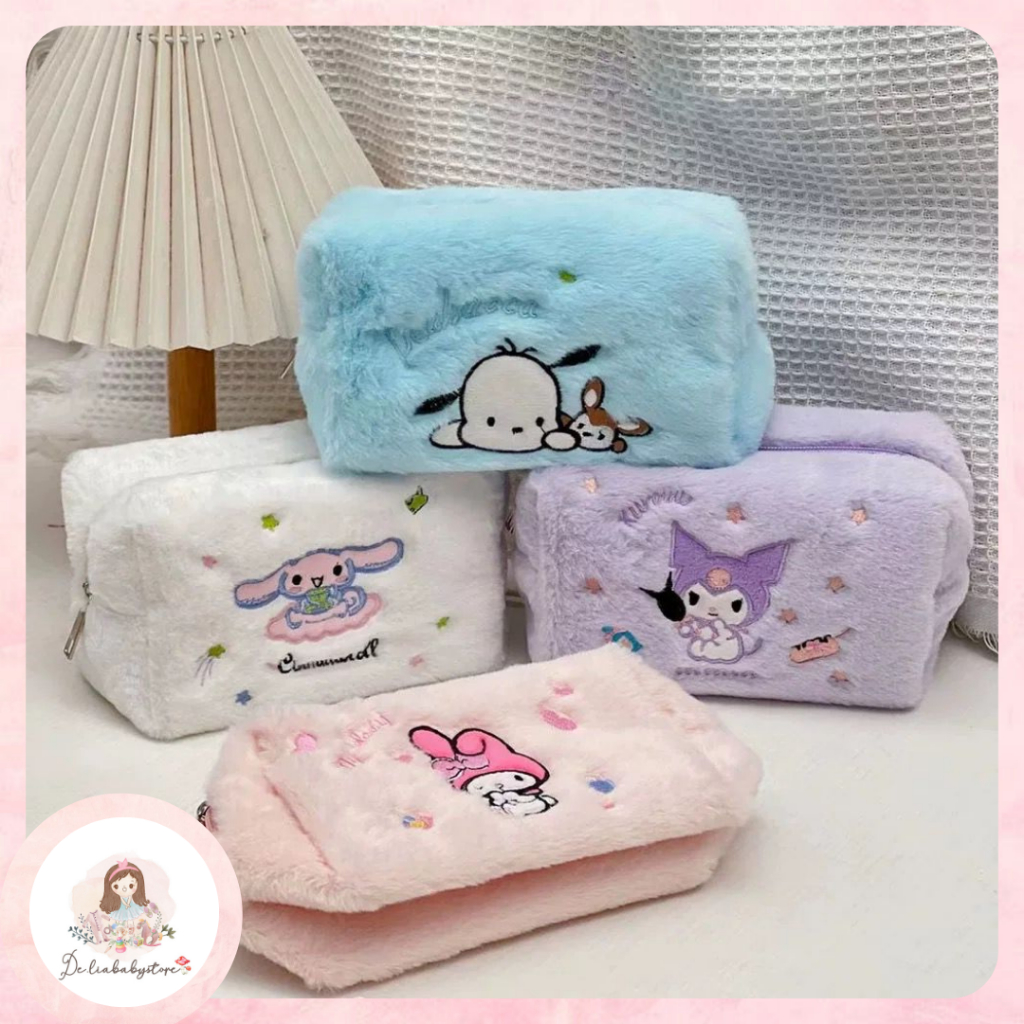 

KOTAK PENSIL PLUSHY SANRIO KUPING TEMPAT PENSIL KAIN KUROMI CINNAMOROLL MELODY TERMURAH