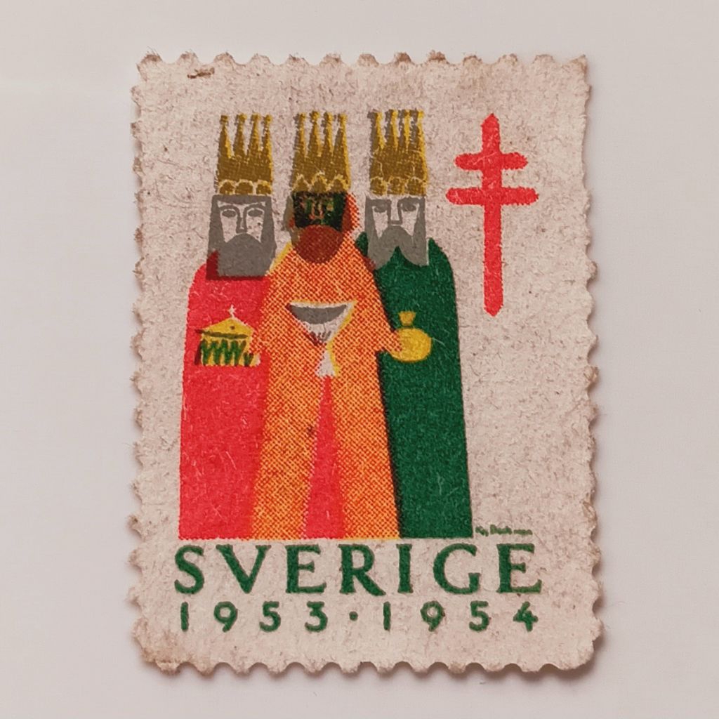 

(AD) Perangko Swedia: Prangko Cinderella 1953 Tuberculosis Charity - God Helg 1953-1954 three kings None º - Tanpa Nilai Nominal Used