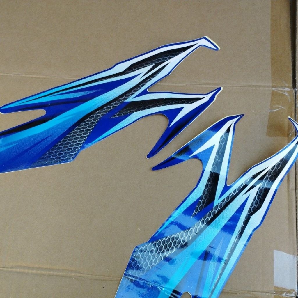 Striping Stiker Body Tangki RX King 2005 Biru
