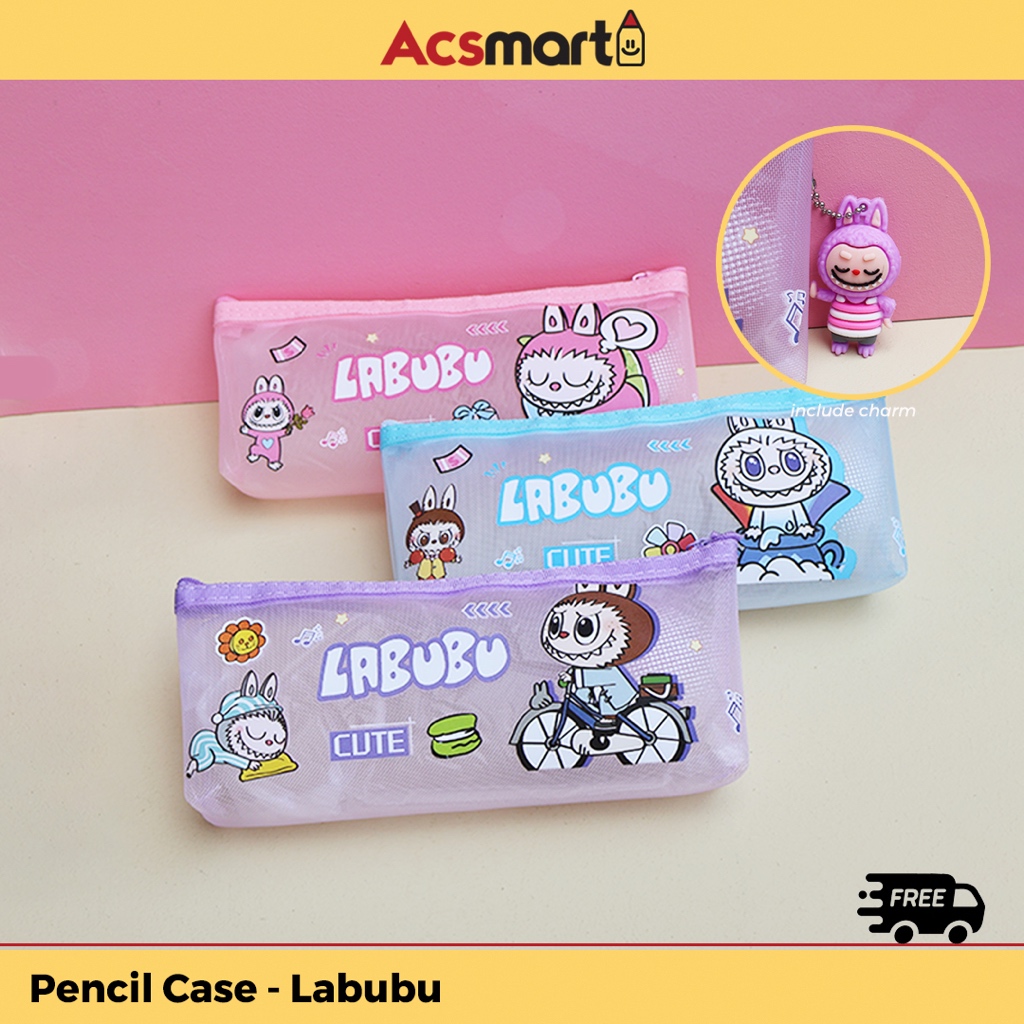

ACSmart - Kotak Pensil Labubu | Cute Labubu Pencil Case [R245]