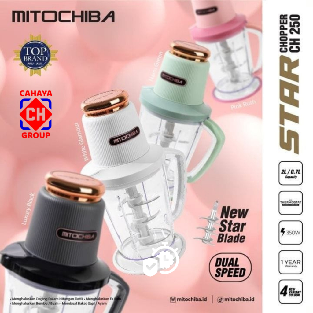 Mitochiba Star Chopper CH250 Food Processor MPASI Blender Juicer Alat Penggiling Daging