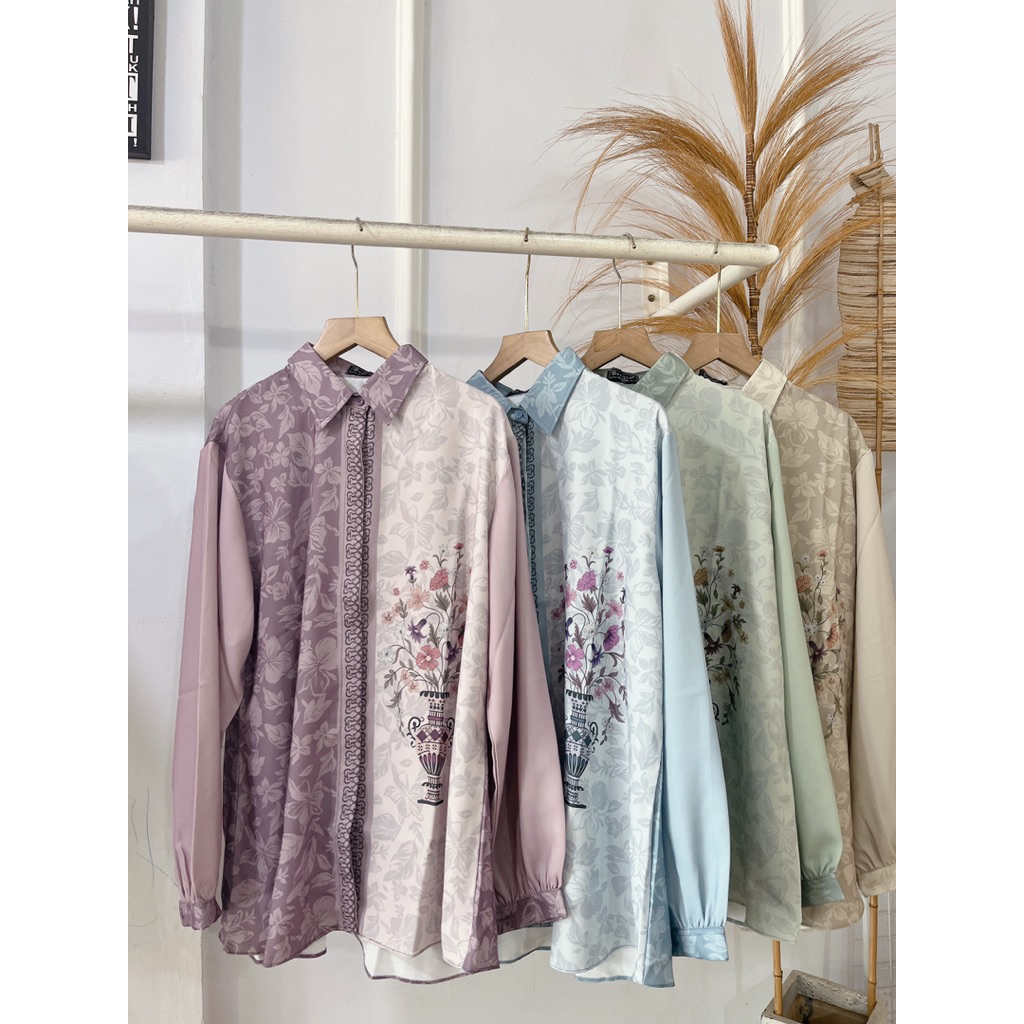 TSABITA BLOUSE BASIC FLOWER BY DENOSA/ BLOUSE BUSUI