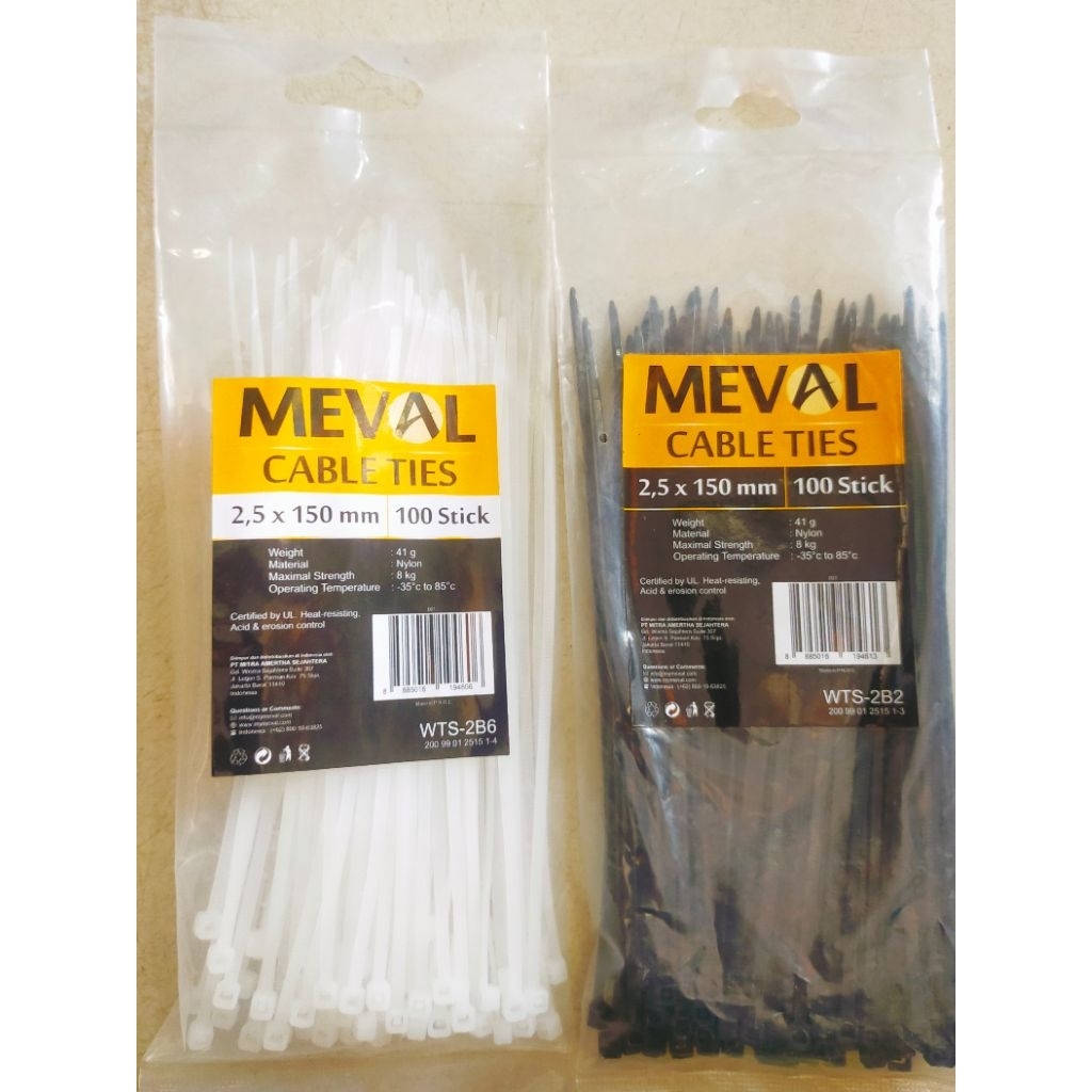 

KabeltiesMeval2,5 x150mm