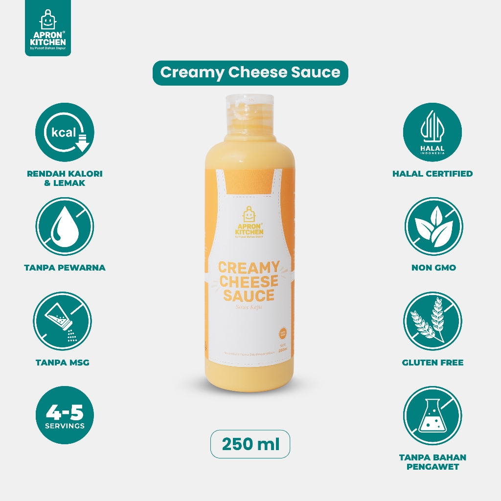 

Apron Kitchen Keju Creamy Cheese Saus Bumbu Masak 250ml