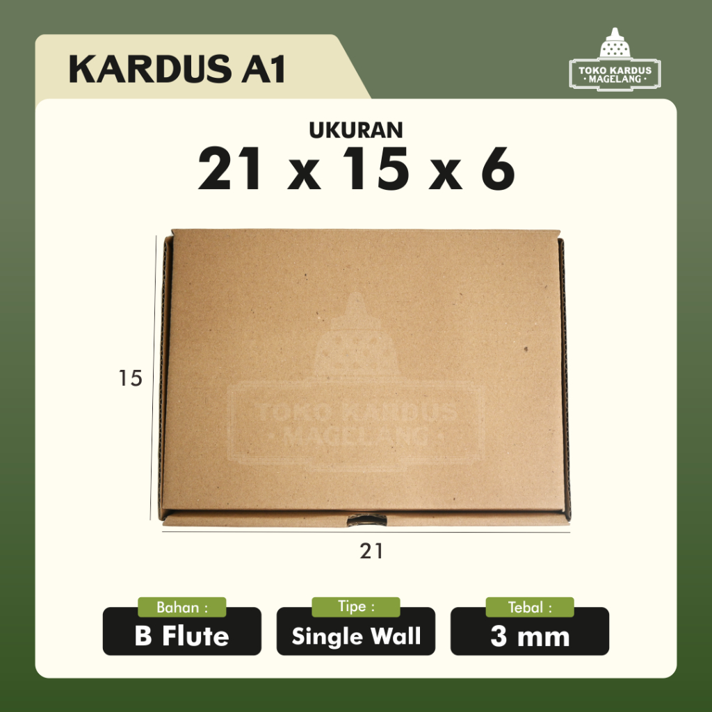 

Kardus Die Cut / Box Pizza Diecut / Brownis / Hampers / Gift / Aksesoris / Kaos / Dus Packing 21 x 15 x 6 cm