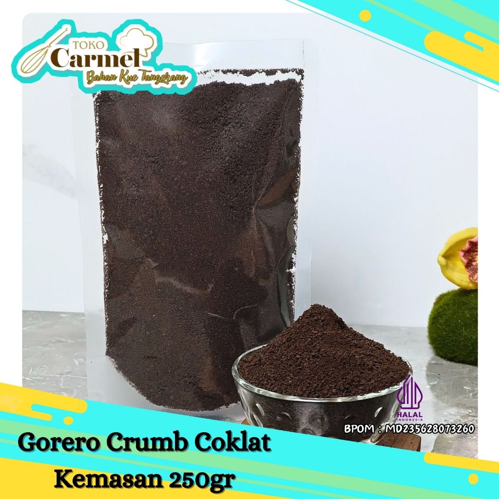 

Gorerro Biskuit COKLAT Crumb 250gr - Remahan Biskuit Halus