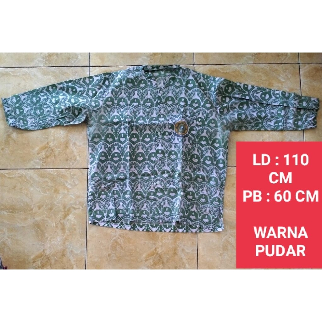 ATASAN BATIK PL / SERAGAM SEKOLAH BATIK PL