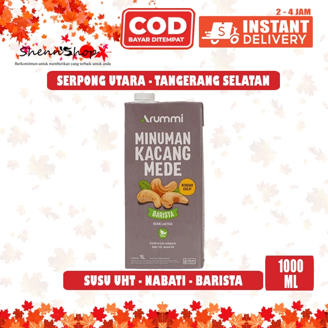 

Arummi Cashew Milk Barista 1L-Susu Kacang Mede Rendah Gula Dairy & Lactose Free
