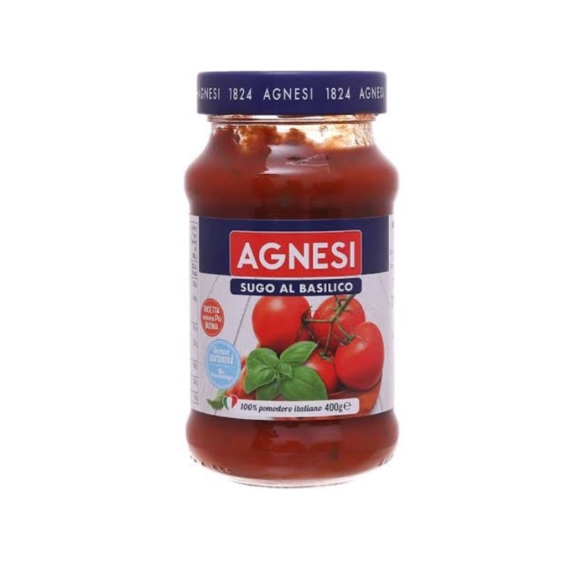 

[oddsolshop] pekanbaru/Agnesi Tomato & Basil Mix Paste 400GR Saus Pasta Tomat Sugo Al Basilico
