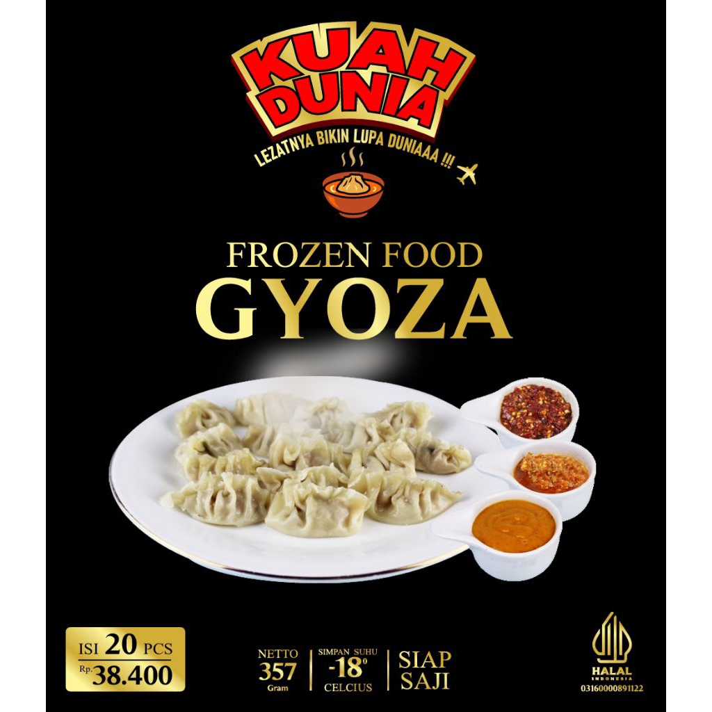 

Frozen Food Gyoza Isi 20 pcs by Kuah Dunia