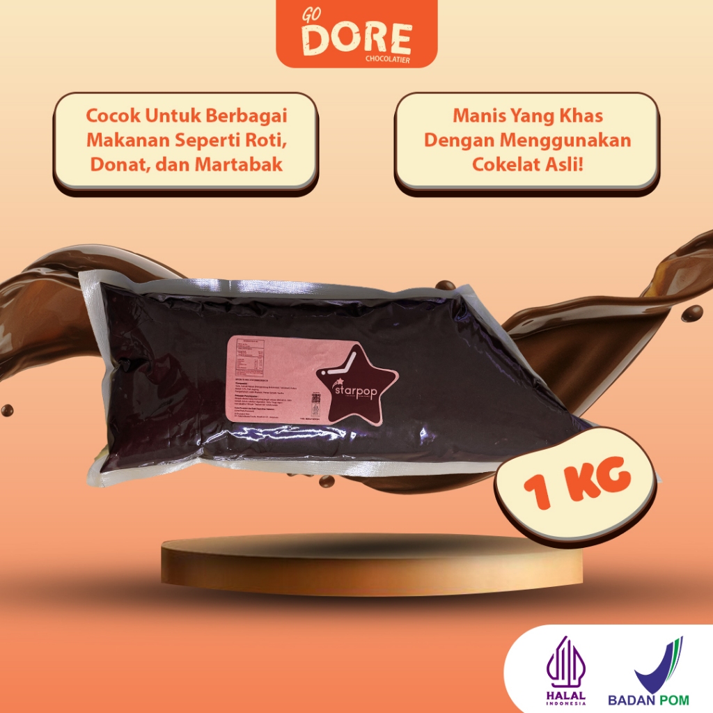 

STARPOP Cokelat Pasta - Topping Kue Cokelat - 1 kg