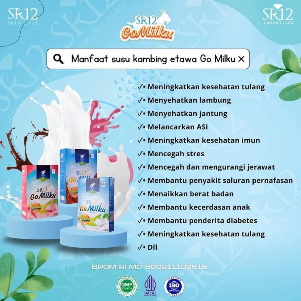 

((BISA COD)) GO MILKU SR 12/SUSU KAMBING ETAWA PREMIUM/PELANCAR ASI/PENAMBAH NAFSU MAKAN/SUSU PEGAL LINU/ATASI ASMA, MAAG, KOLESTROL
