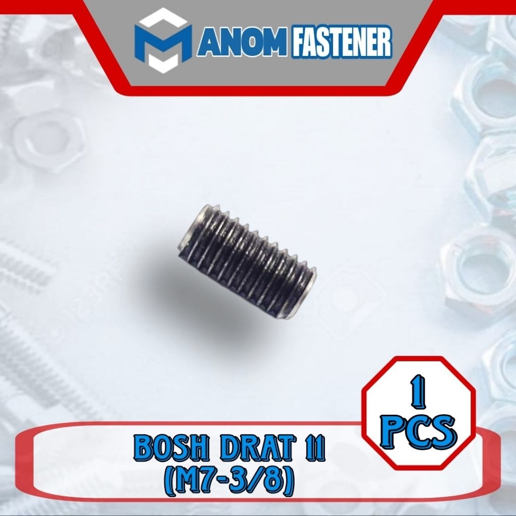 Bos drat sok drat baut 11 (M7 X 3/8) 1pcs