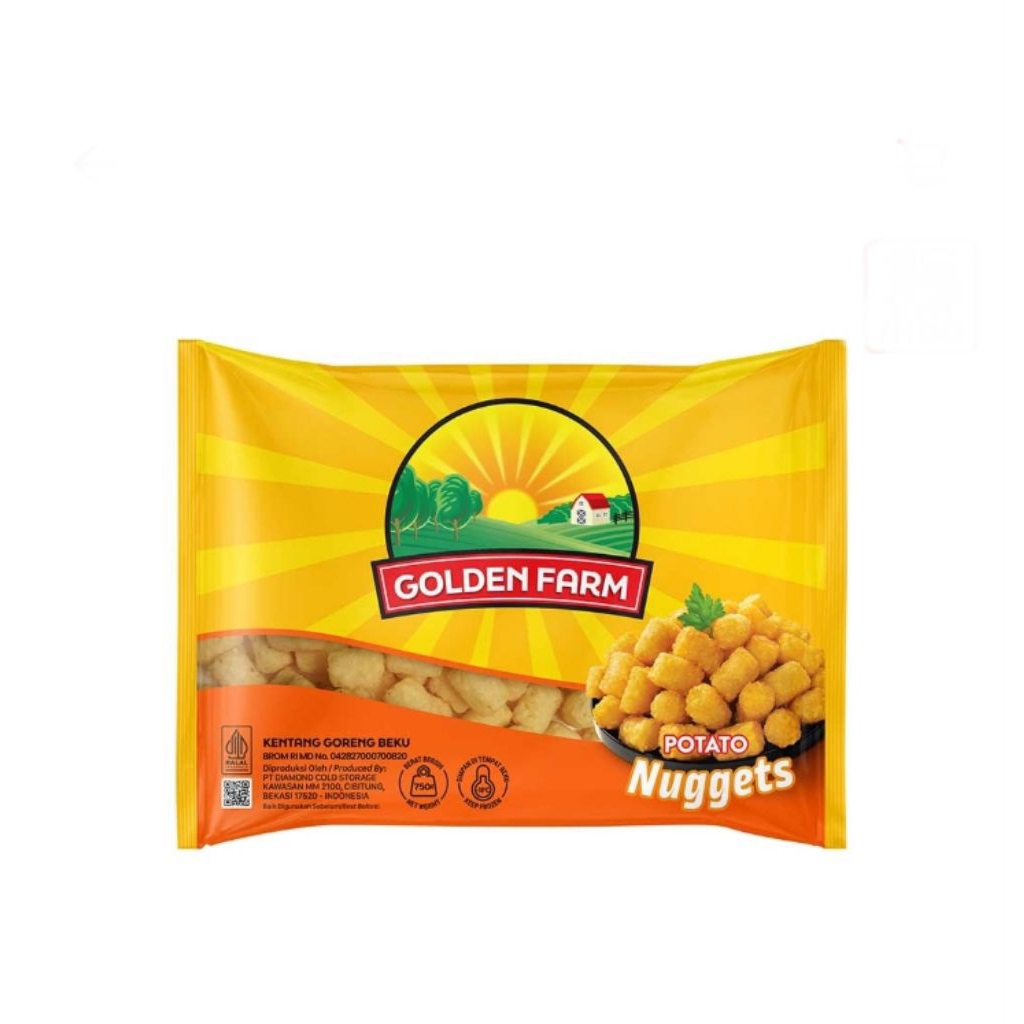 

golden farm potato nugget pack 750 gram