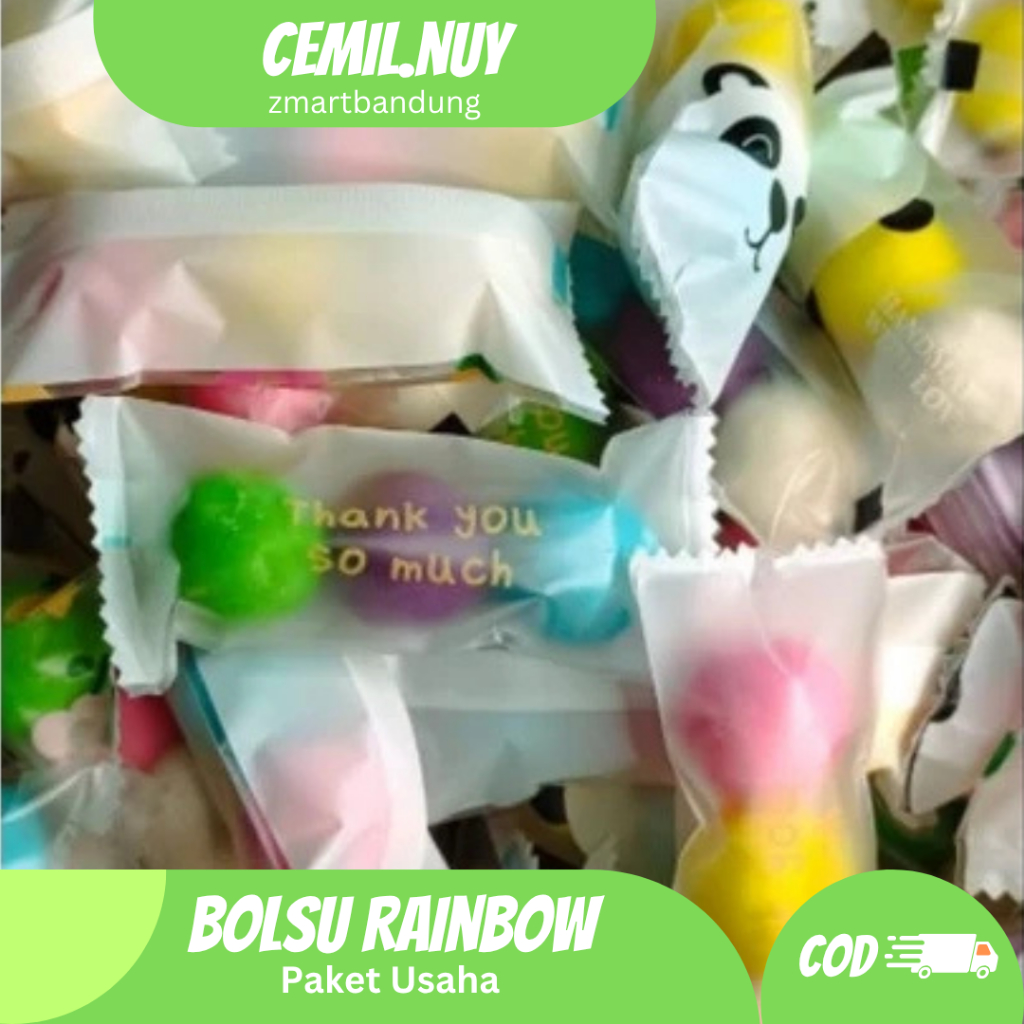 

ZMARTBANDUNG Bola Bola Susu Rainbow Paket Jualan