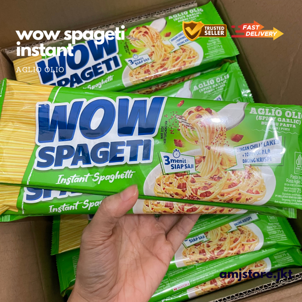 

Paket 4 Pasta Wow Spageti Creamy Carbonara/Aglio Olio/Meaty Bolognese