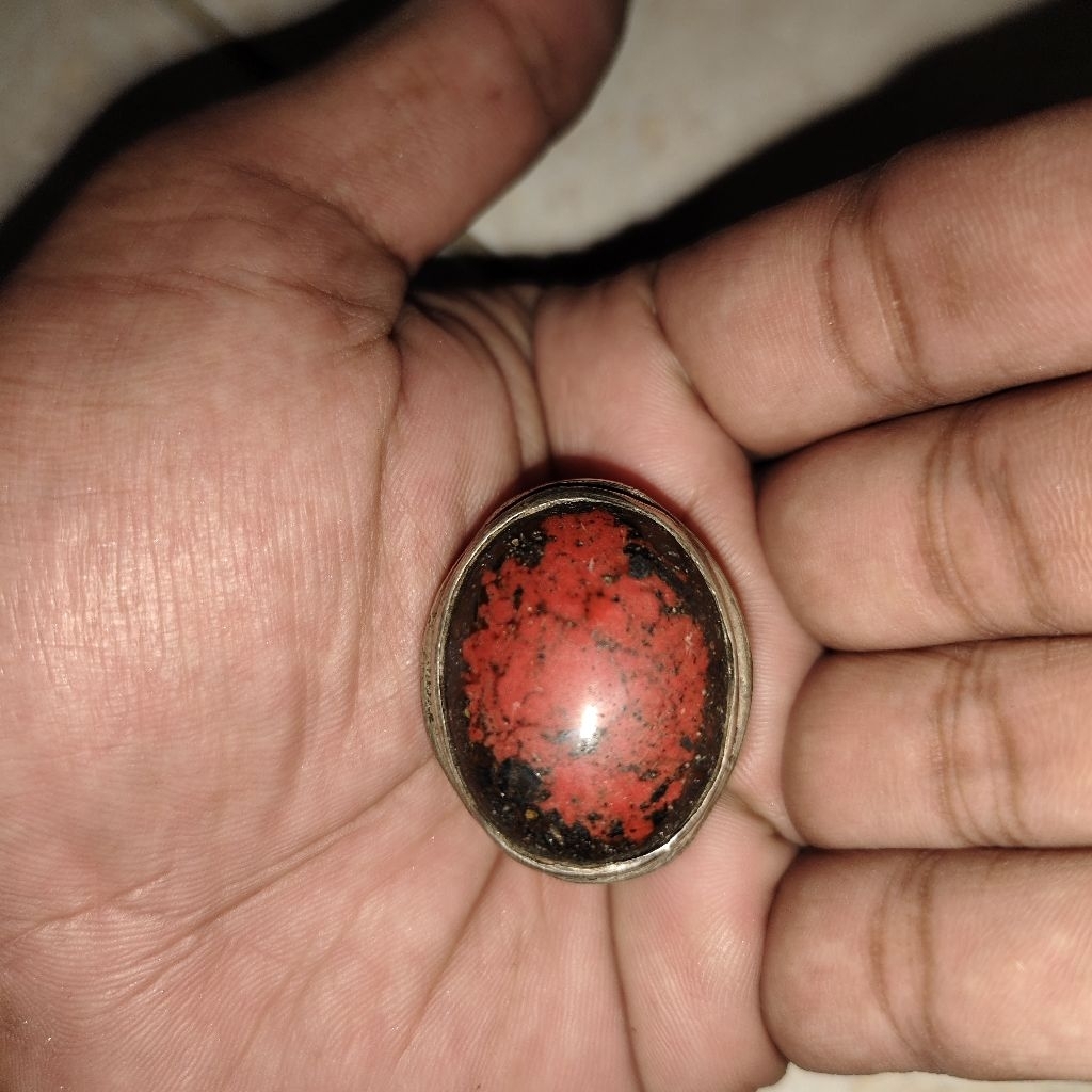 batu cincin piris kuno iketan perak peninggalan langka antik