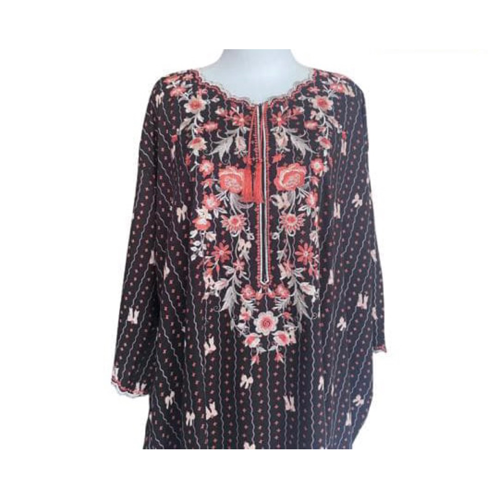 Daster Bordir Daisy Tangan 7/8 Viscose