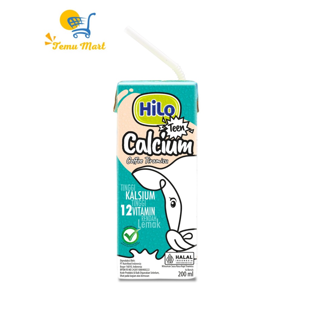 

1 Karton - HiLo Teen UHT Coffee Tiramisu Milk 200 ml x 24 pcs Ready to Drink (RTD) / HiLo Teen
