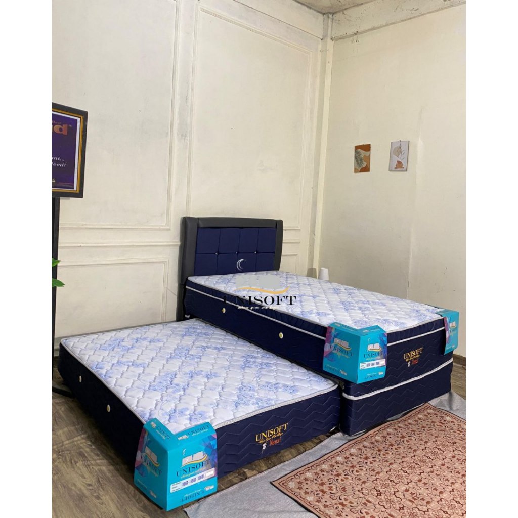 Springbed 2in1/ twin plushtop Sorong Karakter anak / Bed Sorong kids / unisoft
