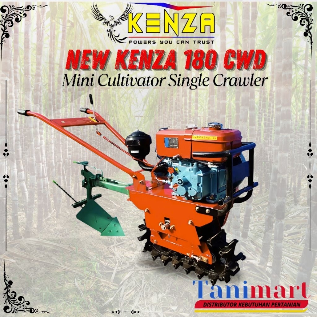 CULTIVATOR KENZA 180 CWD / MINI CULTIVATOR KENZA RODA TANK / TRAKTRO MINI KENZA 180 CWD / MESIN GULU
