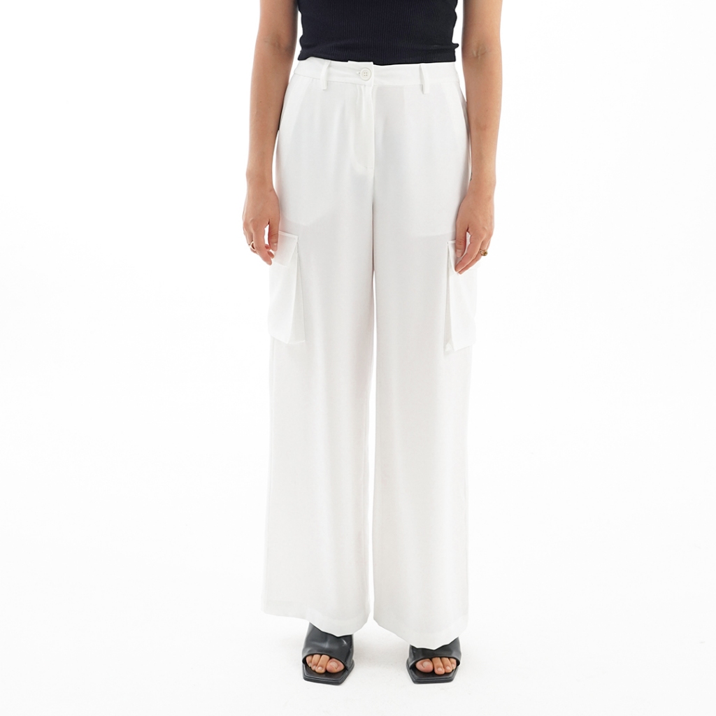 Mississippi La Naturecree Cargo Trousers Celana Wanita LIN000657M Putih