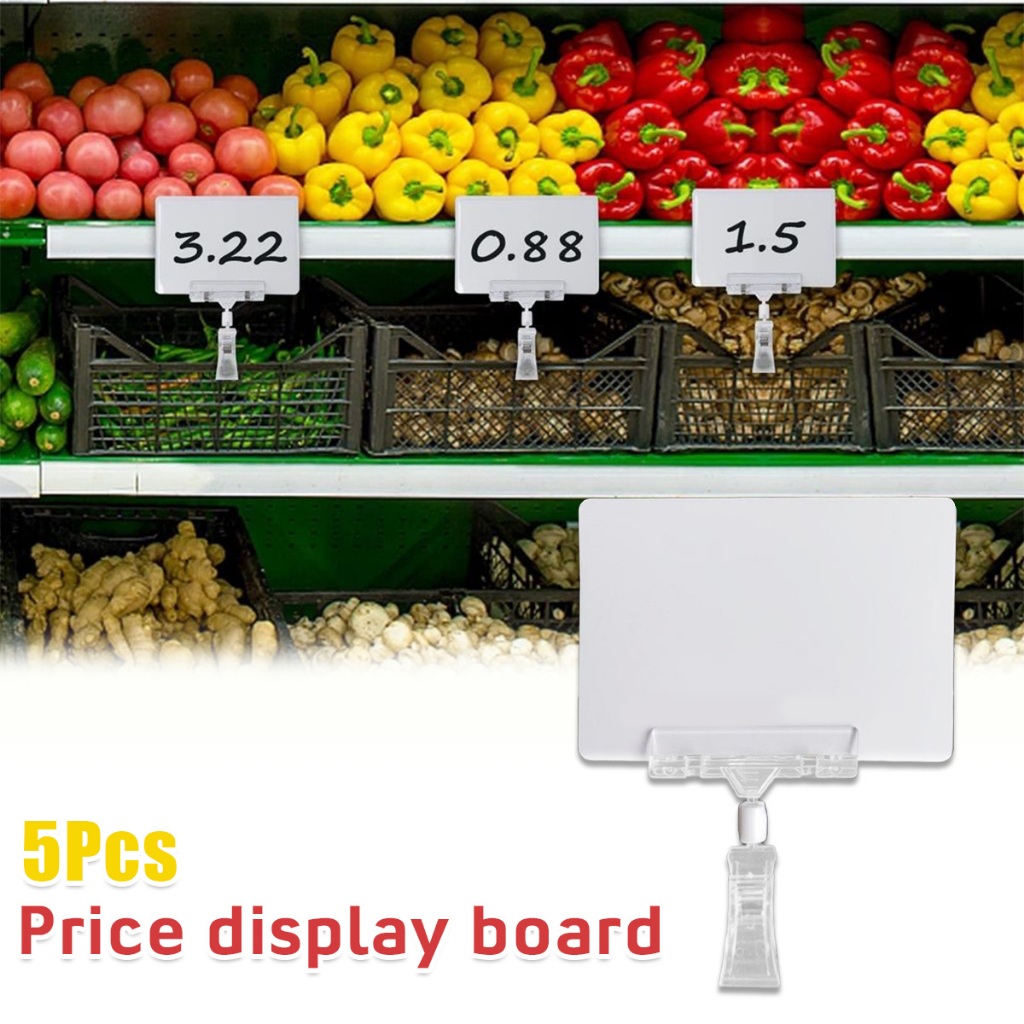 

Label harga yang dapat dihapus, klip POP, kartu label iklan promosi, papan pajangan harga buah dan sayuran segar supermarket