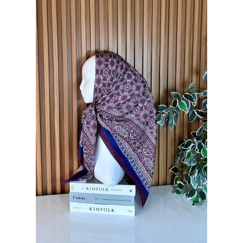 RS | Hijab Segiempat | Hijab Motif | Voal Sublim | Daily Wear |