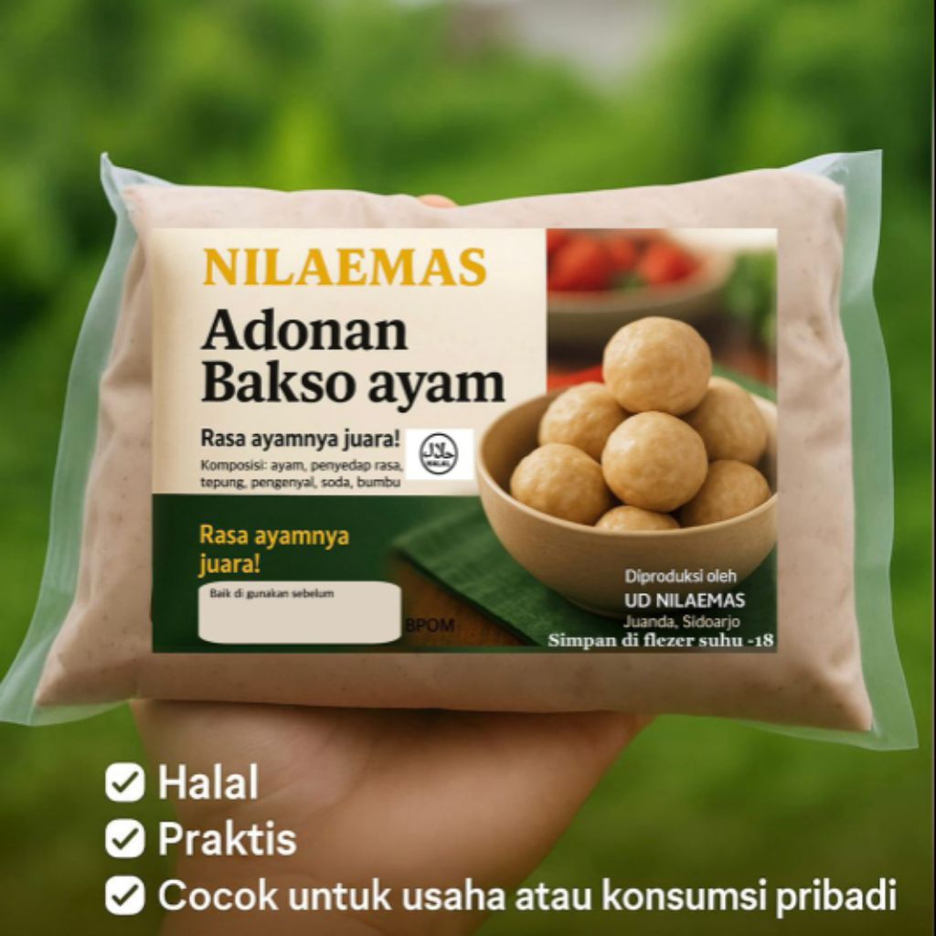 

Adonan bakso ayam 1kg