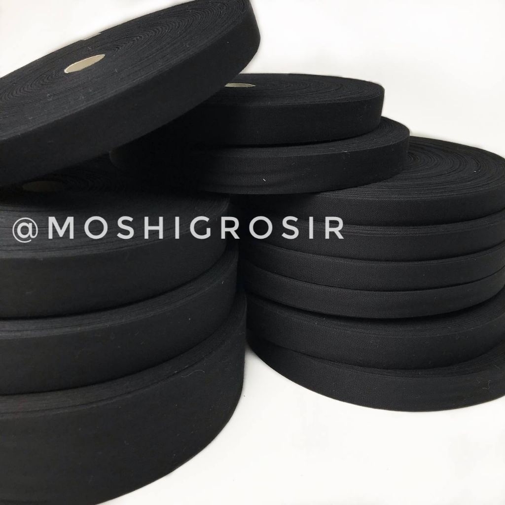 

100 METER - LABEL PITA KATUN POLOS / PITA KATUN IMPORT / PITA KATUN POLOS