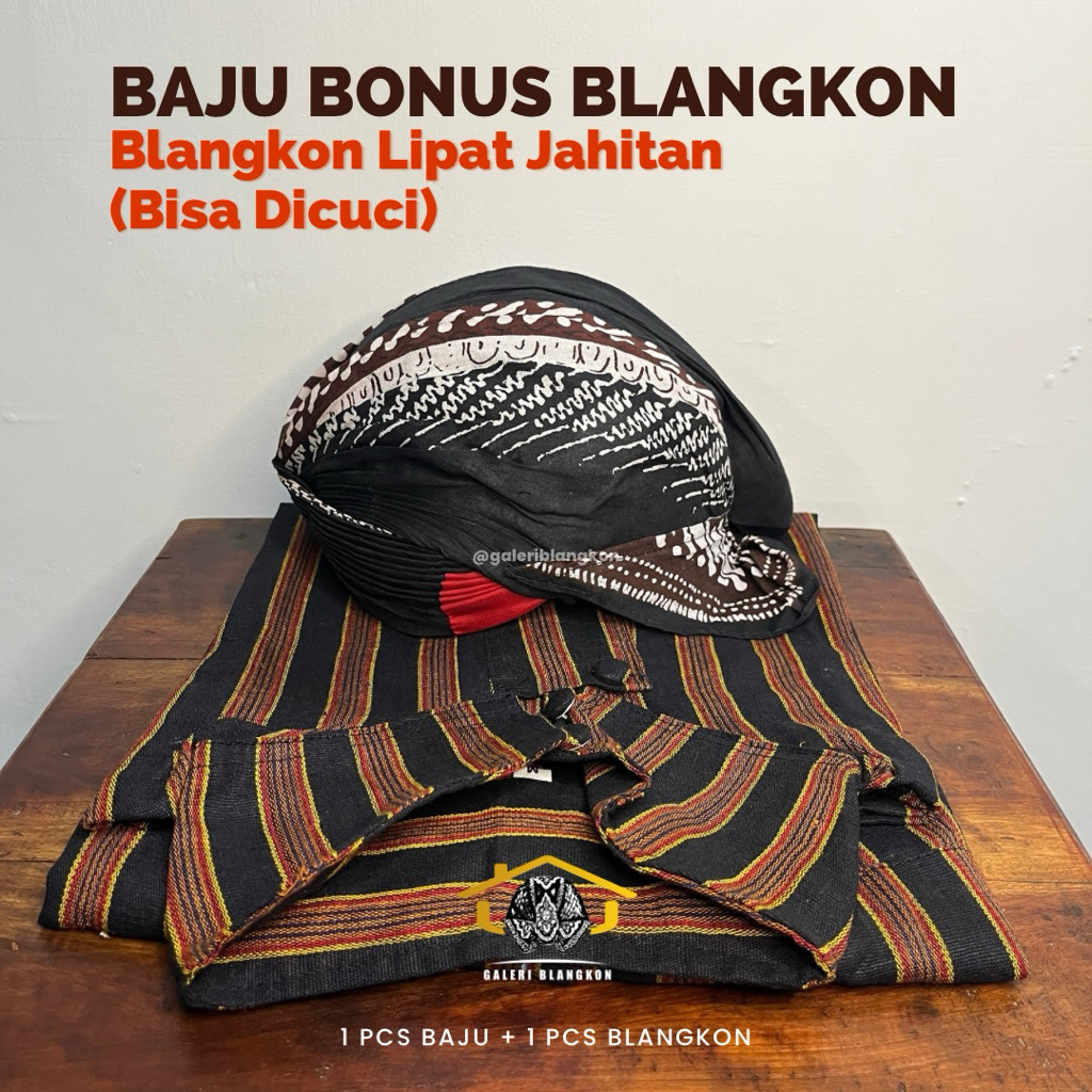 Baju Lurik Jawa | Pakaian Adat Tradisional Laki-laki | Surjan Pria Dewasa