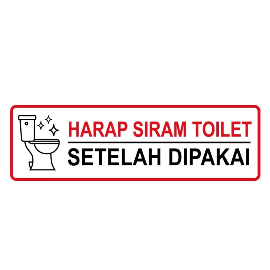 

STIKER TOILET 5,5 x19 cm HARAP SIRAM STICKER