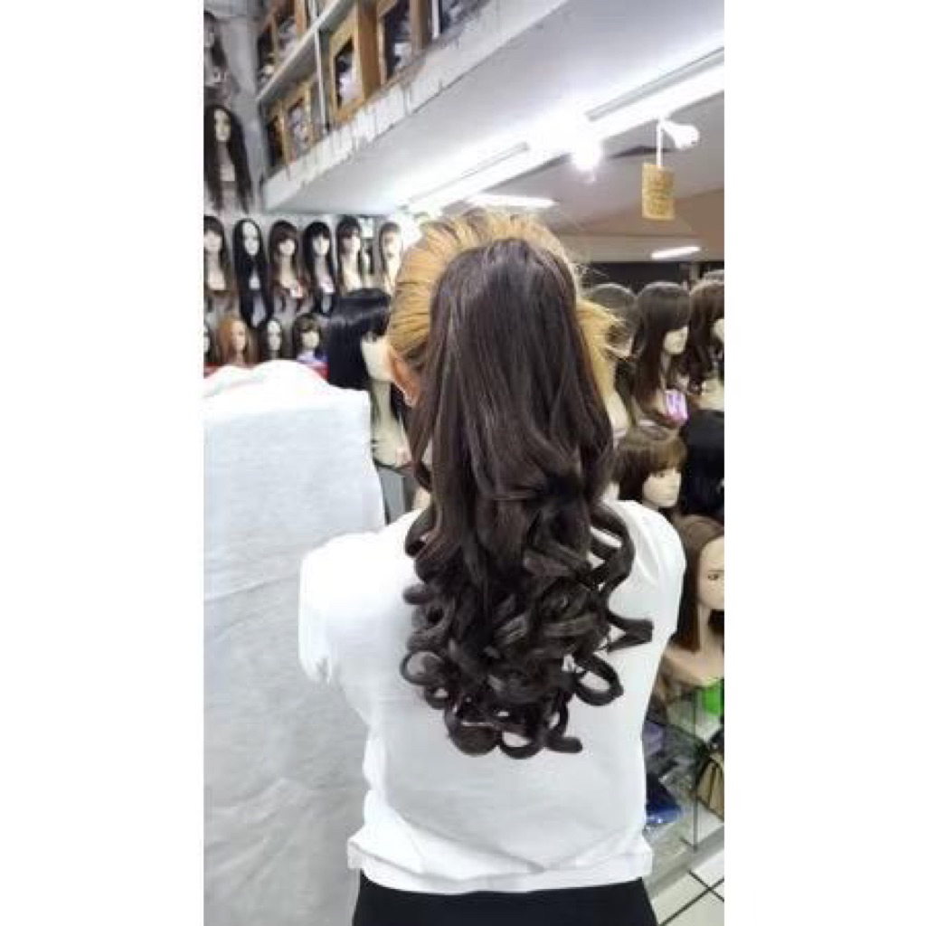 SANGGUL JEPIT JAMILA CURLY 50 CM/JEPIT RAMBUT PANJANG/JEPIT PONYTAIL/SANGGUL MODERN