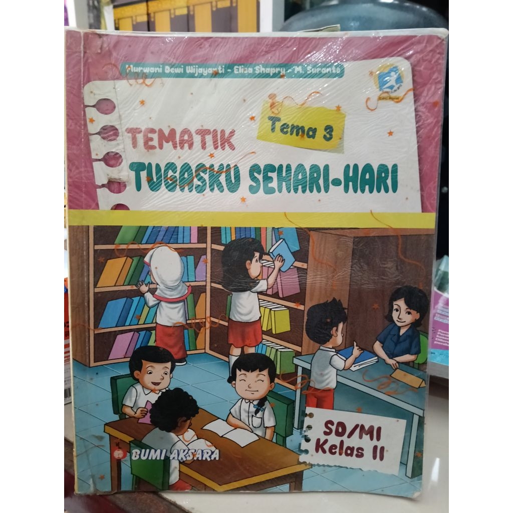 Tematik Kelas 2 SD/MI Tema 3 tugasku sehari-hari penerbit bumi Aksara