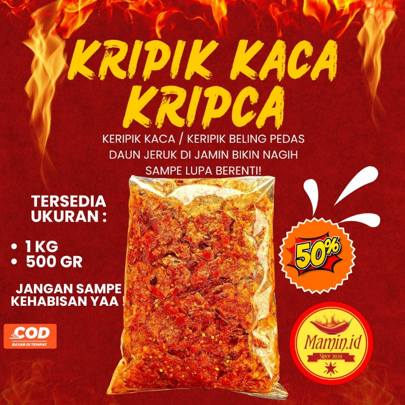 

KERIPIK KACA / KERIPIK BELING / KERIPIK BELEDAG 500GR