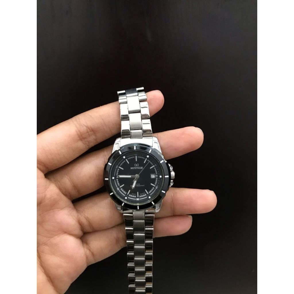 JAM TANGAN MIRAGE CEWEK RANTAI STAINLESS