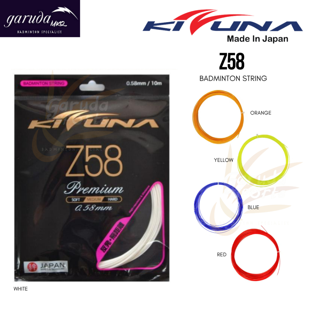 SENAR BADMINTON KIZUNA Z58 / KIZUNA Z 58 PREMIUM / Z-58P / SENAR BULU TANGKIS