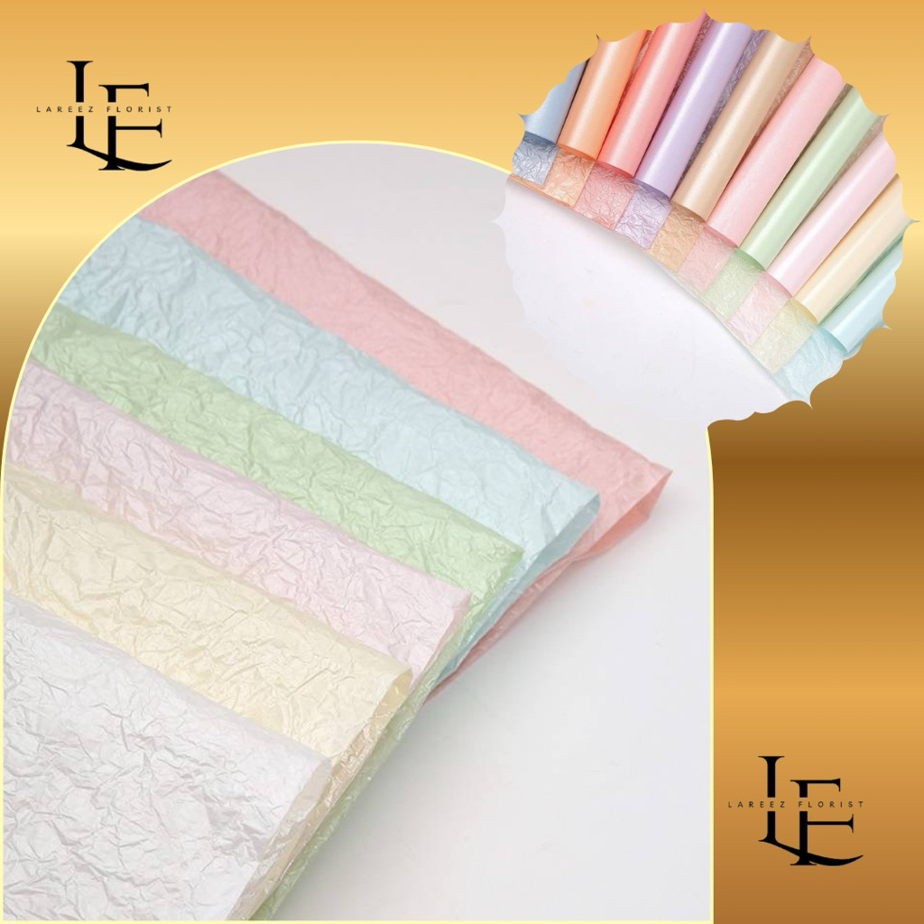 

[1 Pack Isi 20 Pcs] Kertas Doorslag Lecek Tisu Bungkus Pembungkus Bouquet Bunga Warna Koran Anti Air