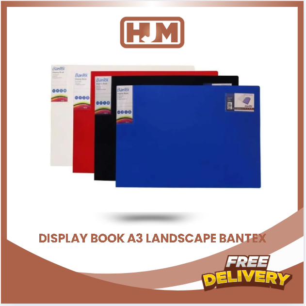

Bantex Display Book A3 Landscape Clear Holder 40 Pockets - 3364